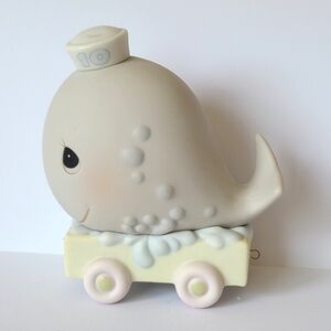 Vintage Precious Moments Birthday Train 10 Year Old Whale Collectible Figurine